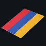 Flagge Armeniens Notizblock<br><div class="desc">Dieses Design zeigt die Nationalflagge Armeniens (offiziell die Republik Armenien), eines Binnenlandes im Südkaukasus in Eurasien. Armenien liegt im Western Asiens, im armenischen Hochland, und es grenzt im Westen an die Türkei, im Norden an Georgien, im Osten an die faktisch unabhängige Republik Artsakh und Aserbaidschan und im Süden an den...</div>