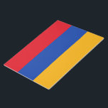 Flagge Armeniens Notizblock<br><div class="desc">Dieses Design zeigt die Nationalflagge Armeniens (offiziell die Republik Armenien), eines Binnenlandes im Südkaukasus in Eurasien. Armenien liegt im Western Asiens, im armenischen Hochland, und es grenzt im Westen an die Türkei, im Norden an Georgien, im Osten an die faktisch unabhängige Republik Artsakh und Aserbaidschan und im Süden an den...</div>