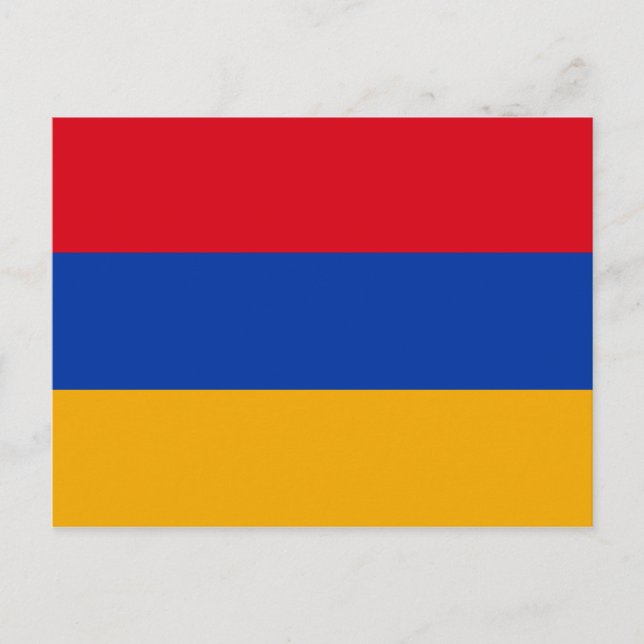Flagge Armeniens Postkarte (Vorderseite)