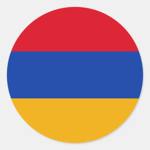 Flagge Armeniens Runder Aufkleber