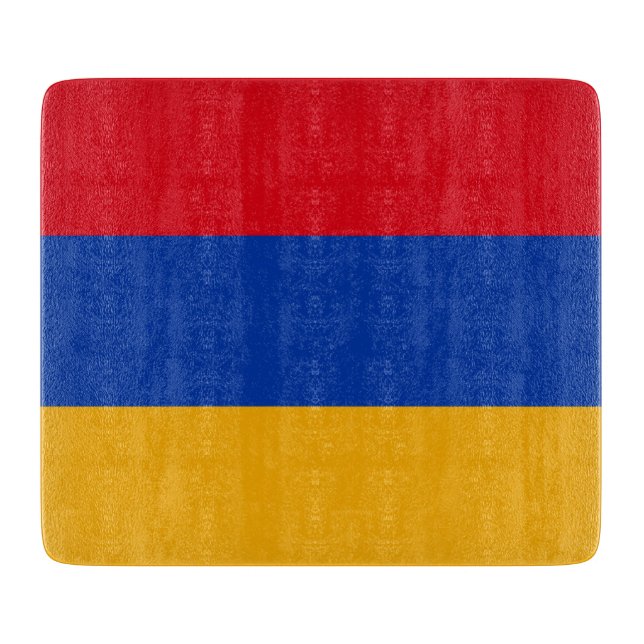 Flagge Armeniens Schneidebrett (Vorderseite)