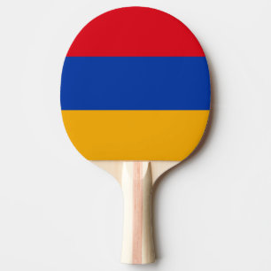 Flagge Armeniens Tischtennis Schläger