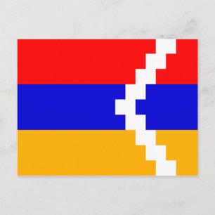 Flagge Artsakh (Berg-Karabach) Postkarte
