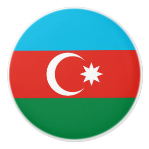 Flagge Aserbaidschans Keramikknauf