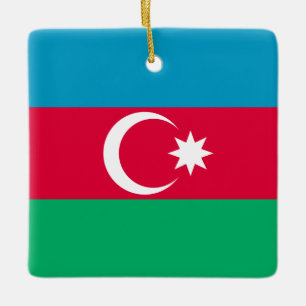 Flagge Aserbaidschans Keramikornament