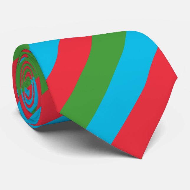 Flagge Aserbaidschans Krawatte (Gerollt)
