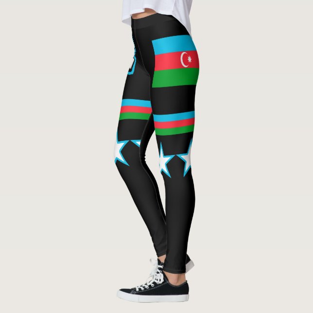 Flagge Aserbaidschans Leggings (Links)
