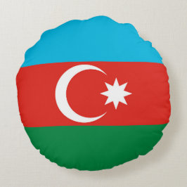 Flagge Aserbaidschans Rundes Kissen