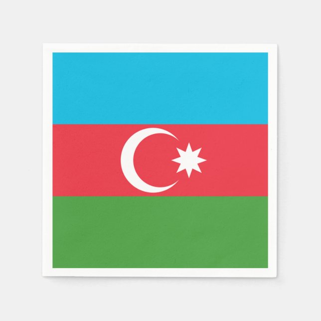 Flagge Aserbaidschans Serviette (Vorderseite)