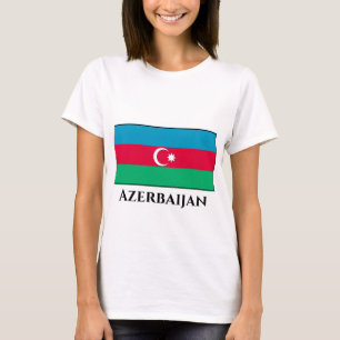Flagge Aserbaidschans T-Shirt