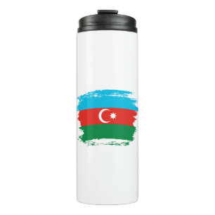 Flagge Aserbaidschans Thermosbecher