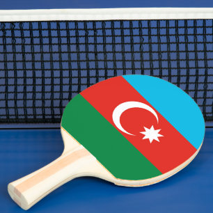 Flagge Aserbaidschans Tischtennis Schläger