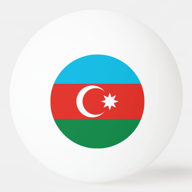 Flagge Aserbaidschans Tischtennisball (Vorderseite)