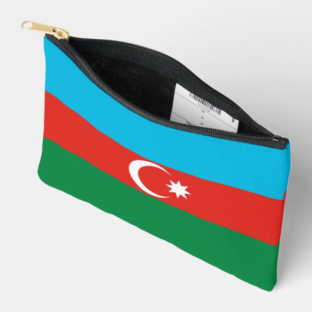Flagge Aserbaidschans Zubehörtasche (Offen)