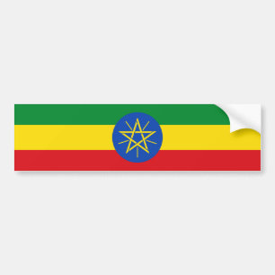 Flagge Äthiopiens Autoaufkleber