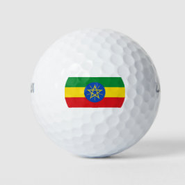 Flagge Äthiopiens Golfball