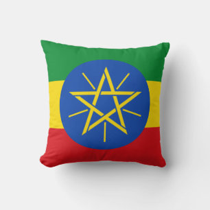 Flagge Äthiopiens Kissen