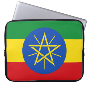 Flagge Äthiopiens Laptopschutzhülle