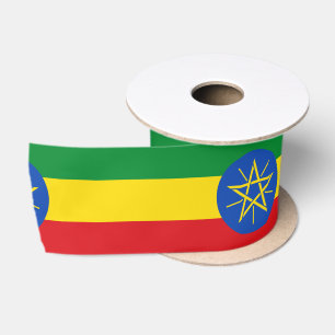 Flagge Äthiopiens Satinband