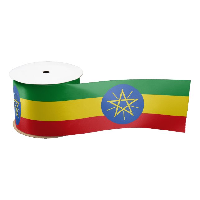 Flagge Äthiopiens Satinband (Spule)
