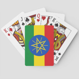 Flagge Äthiopiens Spielkarten