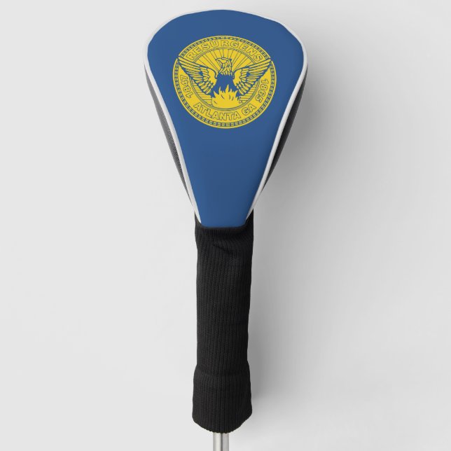 Flagge Atlanta, Georgia Golf Head Cover Golf Headcover (Vorderseite)