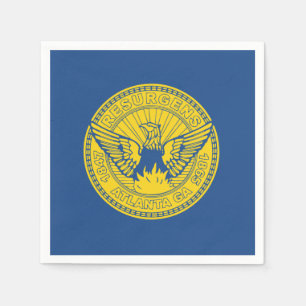 Flagge Atlanta, Georgia Papier Napkins Serviette