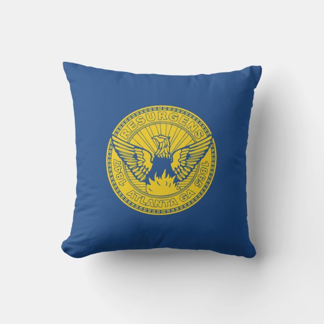 Flagge Atlanta, Georgien Kissen (Vorderseite)