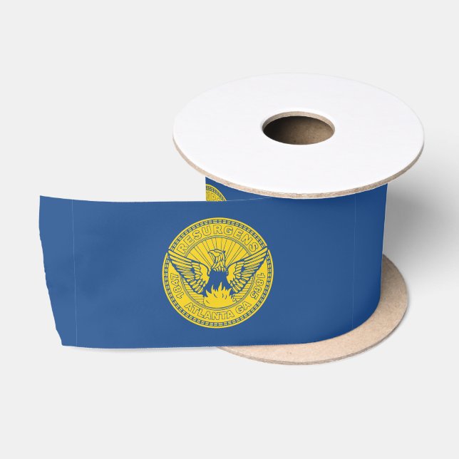 Flagge Atlanta, Georgien Satinband (Spule)