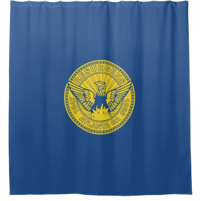Flagge Atlanta (Georgien, USA) Duschvorhang (Vorderseite)