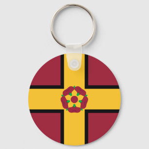 Flagge auf Northamptonshire-Schlüsselanhänger Schlüsselanhänger