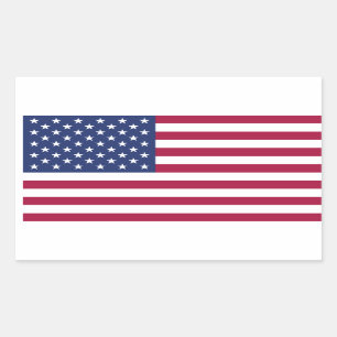 Flagge-Aufkleber Rechteckiger Aufkleber