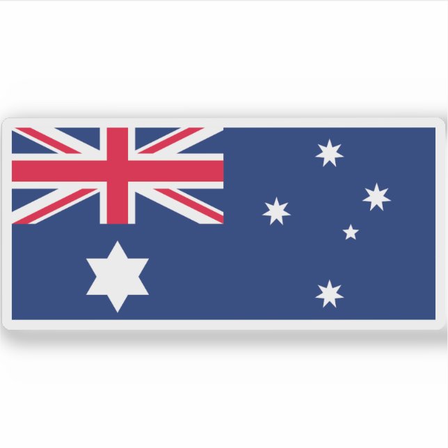Flagge Australiens (1903-1908) Aufkleber (Vorderseite)