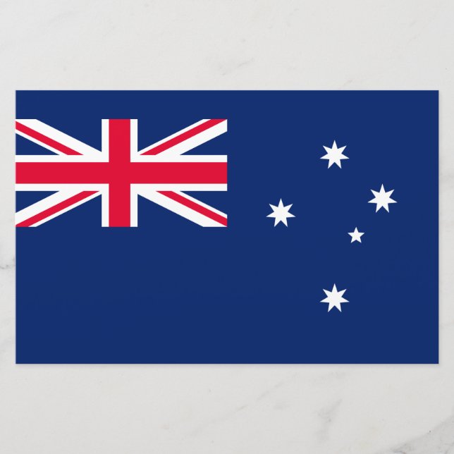 Flagge Australiens Briefpapier (Vorderseite)