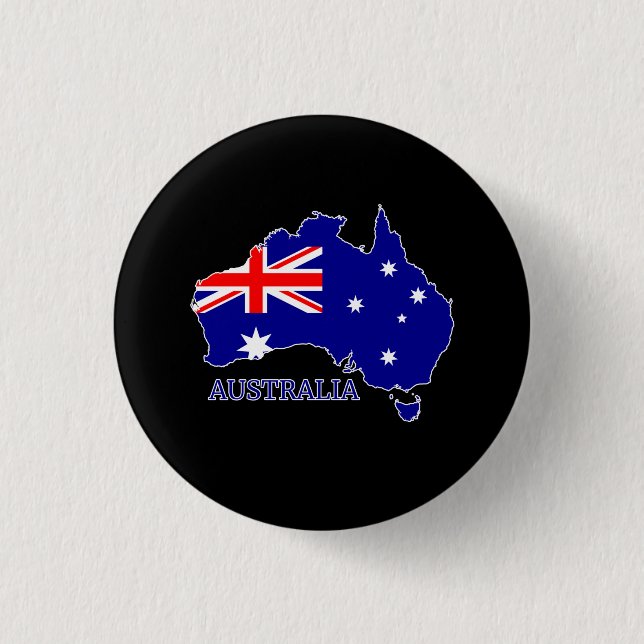 Flagge Australiens Button (Vorderseite)