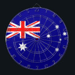Flagge Australiens Dartscheibe<br><div class="desc">Flagge Australiens: Die Flagge des Vereinigten Königreichs "Union Jack" befindet sich in der oberen linken Ecke,  darunter der Stern der Föderation. Die anderen Sterne repräsentieren die Konstellation des Südkreuzes.</div>