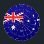 Flagge Australiens Dartscheibe<br><div class="desc">Flagge Australiens: Die Flagge des Vereinigten Königreichs "Union Jack" befindet sich in der oberen linken Ecke,  darunter der Stern der Föderation. Die anderen Sterne repräsentieren die Konstellation des Südkreuzes.</div>