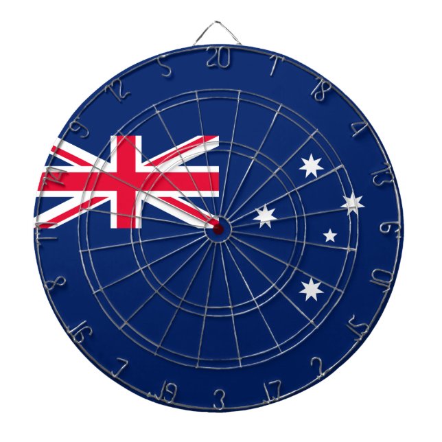 Flagge Australiens Dartscheibe (vorne)