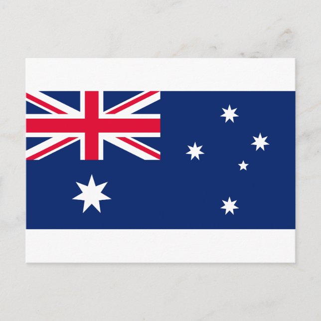 Flagge Australiens Feiertagspostkarte (Vorderseite)