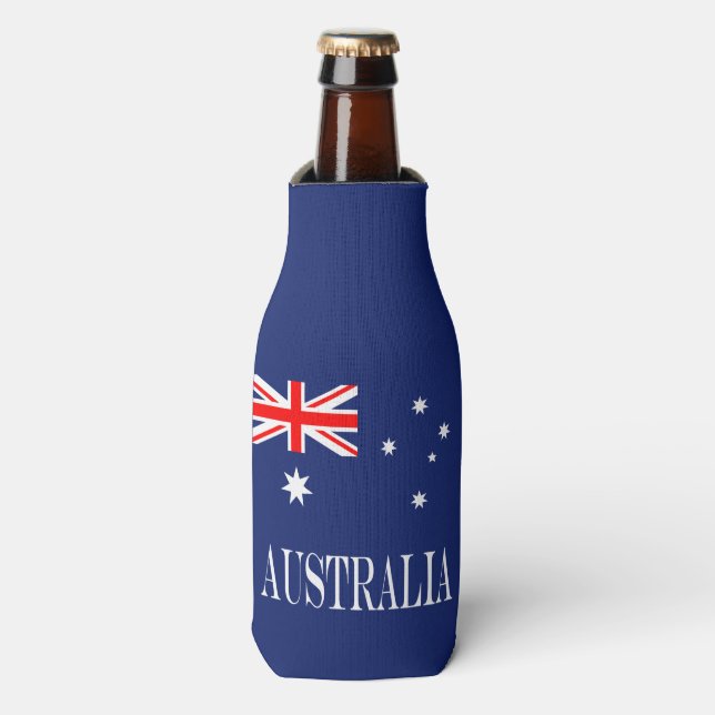 Flagge Australiens Flaschenkühler (Flaschenvorderseite)
