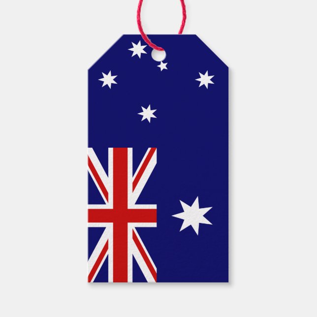 Flagge Australiens Geschenkanhänger (Vorderseite)
