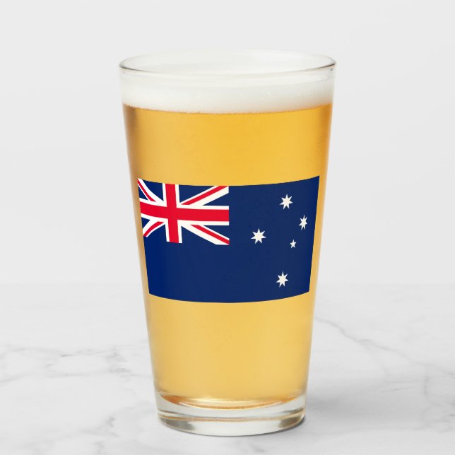 Flagge Australiens Glas (Vorne (Gefüllt))