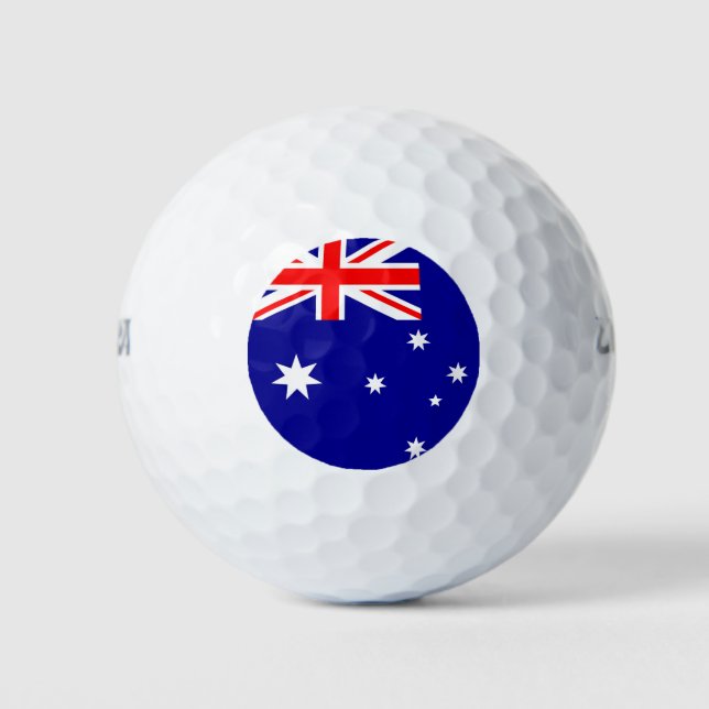 Flagge Australiens Golfball (Vorderseite)