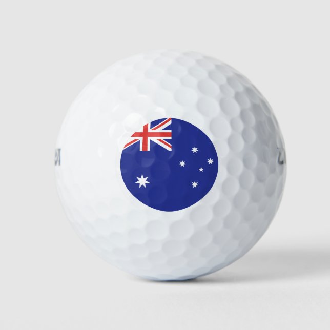Flagge Australiens Golfball (Vorderseite)