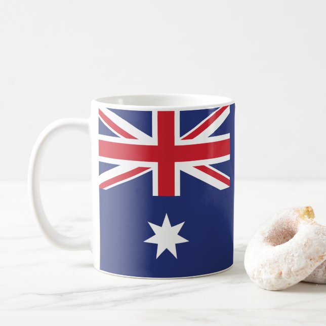 Flagge Australiens Kaffeetasse (Mit Donut)