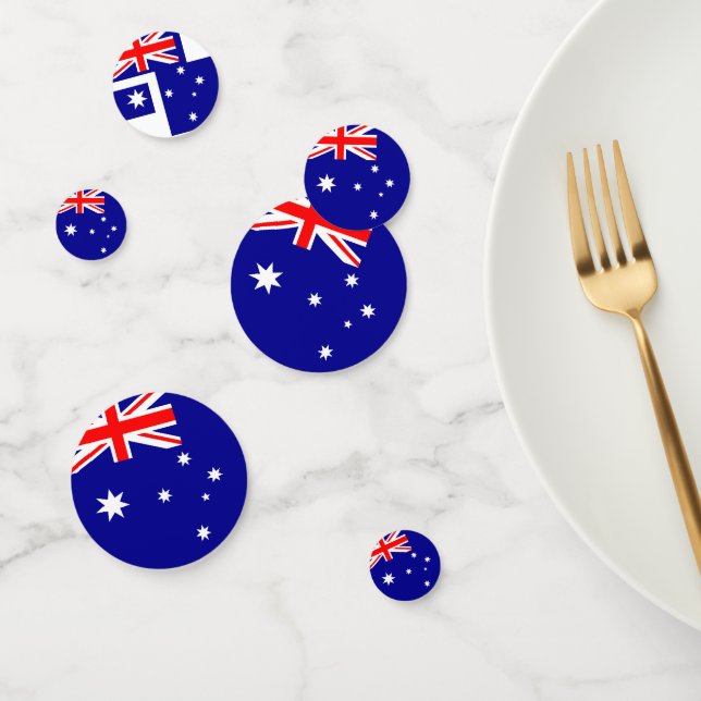 Flagge Australiens Konfetti (Gruppe)