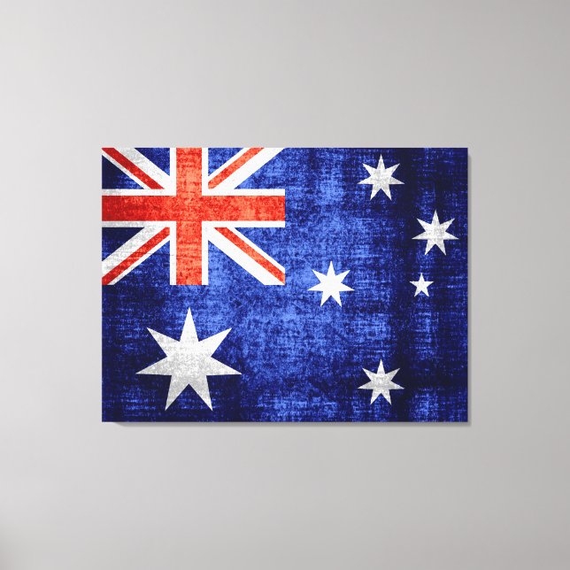 Flagge Australiens Leinwanddruck (Vorderseite)