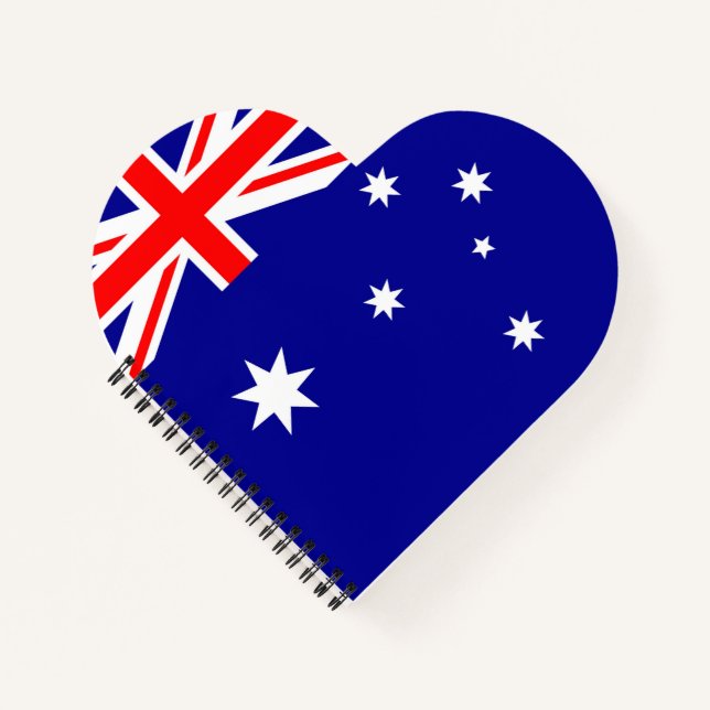 Flagge Australiens Notizbuch (Vorderseite)