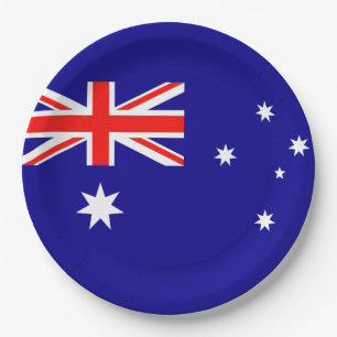 Flagge Australiens Pappteller