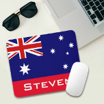 Flagge Australiens Personalisiert Mousepad<br><div class="desc">Die Flagge von Australien personalisiert mit Ihrem Namen oder anderen Text. Ersetzen Sie den Beispieltext,  der in der Entwurfsvorlage angezeigt wird. Um die Schriftart zu ändern,  drücken Sie die Schaltfläche "Anpassen".</div>